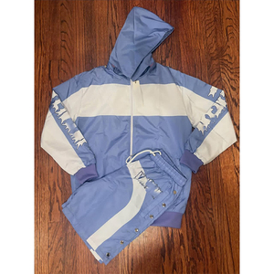 Wholesale Polyester Tracksuits <b>Zip</b> up Nylon Hoodie Suit Sweat <b>Shorts</b> Jogger Sets Custom Reflective Strips Nylon suit for <b>Men</b> - Product Image 6