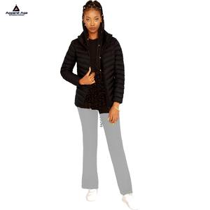OEM Custom Design Breathable Women's Puffer Jacket Long Sleeve Winter Warm Jacket Hot <b>Sale</b> Printed Adult Size Wholesale - Product Image 4
