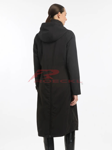 Long manteau d'équitation personnalisé pour femmes OEM durable coupe-vent évacuation de l'humidité léger mouvement flexible élégant équestre - Product Image 2