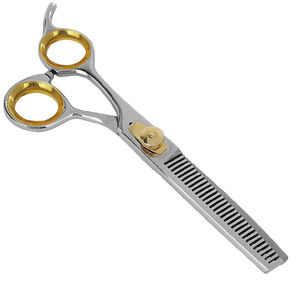 Professional teeth <b>Hair</b> <b>Thinning</b> <b>Scissors</b> 5.5" custom Color Adjustable gripped <b>Hair</b> Salon barber <b>Scissors</b> - Product Image 1