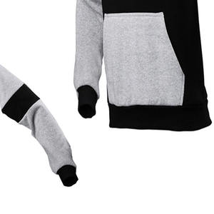 Traje de chándal de dos piezas con capucha para hombre, traje informal con logotipo personalizado, nuevo chándal de retales para hombre, chándal de invierno - Product Image 4