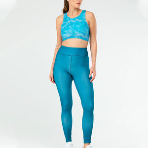 Ensemble de yoga pour femmes tendance 2025 Nouvelle arrivée Respirant Dentelle devant Taille Logo personnalisé Ensemble 2 pièces - Product Image 5