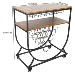 ชั้นวางไวน์ทำจากโลหะสำหรับวางบนเคาน์เตอร์ในห้องครัว - Product Image 3