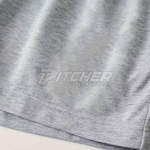 Short de survêtement élégant pour hommes 100% coton solide décontracté léger à séchage rapide écologique pour la course à pied et les activités quotidiennes - Product Image 3