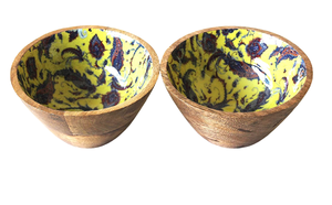 Ensemble de couverts en bois de manguier testé avec succès Serveur de fruits résistant à l'humidité Bol à pop-corn Assiettes à dîner pour usage domestique pour les plats de riz - Product Image 3