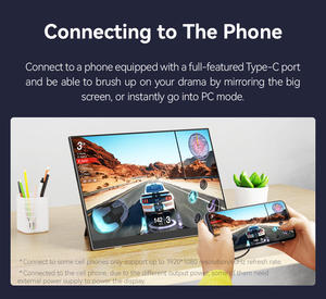 Supérieur 18 18.5 pouces 120hz 144hz 2560*1600 IPS double écran PC téléphone portable extender alliage LCD moniteur portable - Product Image 6