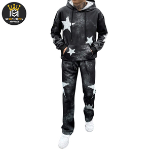 ชุดวอร์มซักกรดของคุณเอง400 450 500 GSM ชุดวอร์มผ้าฝ้ายออร์แกนิก100% ฤดูร้อนสำหรับผู้ชาย - Product Image 1