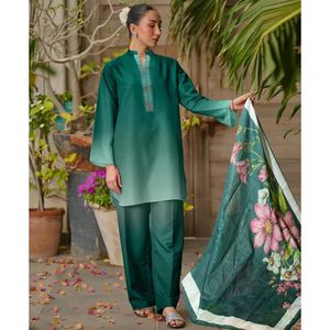 ชุดสูท3ชิ้นแบบผูก & ย้อมสีทำด้วยมือของผู้หญิง - Product Image 4