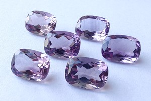 Wholesale Faceted Rectangle Cushion Shape Amethyst Gemstone Natural All Sizes Available with IGI Certificate - Product Image 5