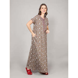 Camisón Largo Informal para Mujer Alpine, con Bolsillo Lateral, Tejido Suave y Transpirable, Cómodo para Uso Diario - Product Image 3
