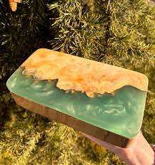 Caja de Joyería Artesanal Moderna y Antigua de Resina y Madera al por Mayor con Colores y Tamaños Personalizados para Almacenamiento de Maquillaje por HAND MADE CRAFT - Product Image 5