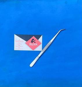 Instruments Orthodontiques Chirurgical Dentaire Meriam Pince À Épiler Coton Pince À Panser 16 cm Pointe Angulaire Dentelée En Acier Inoxydable CE ISO - Product Image 2