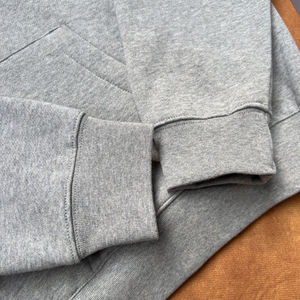 Nouveau Streetwear basique lettre Logo haute qualité poids lourd coton surdimensionné pull troupeau imprimé goutte épaule hommes sweats à capuche - Product Image 6