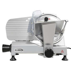 Rebanadora de Carne CMS-9S Semiautomática de 9 Pulgadas, Grosor de Corte Ajustable, Acero Inoxidable Plateado, 27 kg, Uso Doméstico, Agrícola y en Restaurantes, 220 V - Product Image 1