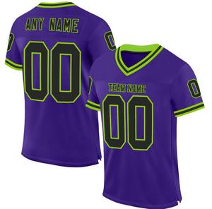 Maillot de football américain personnalisé pour homme adulte, impression numérique, 100% polyester, respirant et à séchage rapide, manches courtes, nom de l'équipe personnalisé - Product Image 3