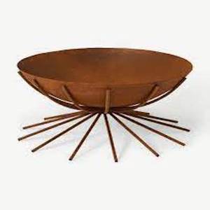 Brasero d'extérieur en fil de fer noir, accessoires de jardin, équipement de randonnée et de camping, pour Noël, l'hiver et Pâques QAMAR - Product Image 3