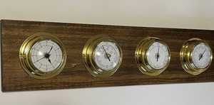 Nautical 12 Inch Brass Analog <b>Clock</b> Marine Ship Porthole <b>Antiqued</b> Finish Polished Brass Wall <b>Clock</b> Office/ Home Decor Radio - Product Image 5