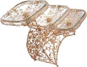 Plateau de service en métal Savory Treats, écologique, durable, passe au lave-vaisselle, design moderne pour la maison et les restaurants - Product Image 3