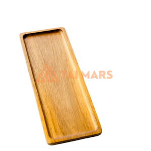 Venta al por mayor de lujo moderno de una sola capa de bambú placa logotipo personalizado joyería cubiertos herramientas negro nogal paleta para baño vida - Product Image 2