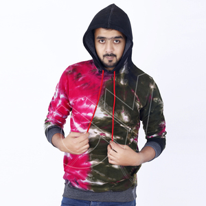 Sudaderas con Capucha de Forro Polar de Poliéster/Algodón, Tie Dye, de Invierno, Nuevas, de Alta Calidad, Personalizadas OEM para Hombre - Product Image 3