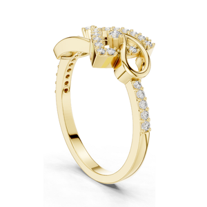 Anillo de Diamante Cultivado en Laboratorio de 0.236 CT para Mujer, Claridad VVS-VS EF, Oro de 18KT, 14KT, 10KT y Plata 925, Oro Rosa, Amarillo y Blanco - Product Image 4