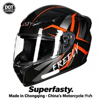 Casque intégral de moto en ABS certifié DOT, neuf, avec fermeture rapide, pour la course sur route et les cruisers, OEM