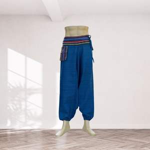 Pantalones de algodón informales estilo Hmong JJ pantalones tribales cómodos hechos en Tailandia para exportación al por mayor para compradores globales - Product Image 4