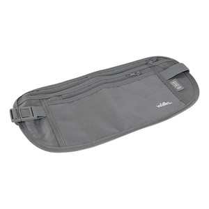 Kit da viaggio Wallis Security Wallet con protezione RFID e cinturino in vita grigio incluso - Product Image 1