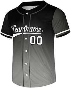 Nueva camiseta de béisbol-Uniforme deportivo con botones impreso personalizado-Camisetas de béisbol personalizadas para hombres, mujeres, jóvenes - Product Image 2