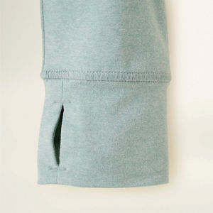 92% Polyester recyclé 8% Spandex Slim Fit séchage rapide Anti odeur bleu brume mélange femmes renouveler respirant haut à manches longues - Product Image 6