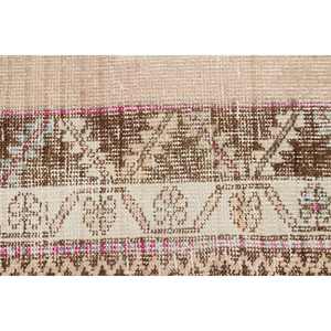 พรมขนาด 4.3x8.2 ฟุต, พรมตุรกีโบราณ, พรมเปอร์เซียสีน้ำตาลชมพู - Product Image 5