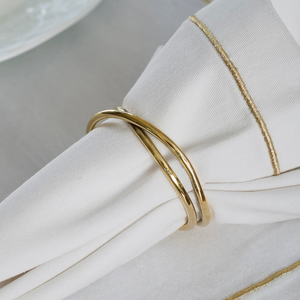 Rond de serviette en métal argenté Utilisation de la vaisselle Best-seller - Product Image 5