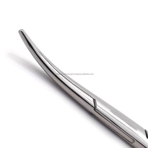 Pince hémostatique incurvée Kelly, pince à artères chirurgicale, pinces de serrage en acier inoxydable, kit chirurgical manuel ISO13485 CE, Nouveau - Product Image 5