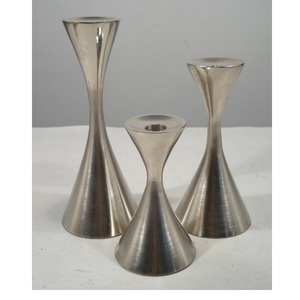 Portavelas de pilar de aluminio con acabado martillado para el hogar, sala de estar, uso de Decoración de mesa - Product Image 6
