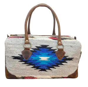 Grand sac de voyage de week-end conçu par le sud-ouest sac polochon avec fermeture à glissière des deux côtés capacité de poche plus étroite bagage sac polochon - Product Image 1