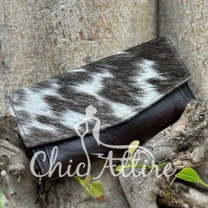 Nuevas carteras de piel auténtica hechas a mano para mujer, cartera delgada de cuero plegable, bolso de mano de piel a presión, monedero de piel de vaca auténtica - Product Image 1