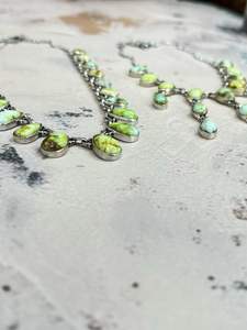 Elegante collar hecho a mano de plata esterlina Palomino turquesa rodio y chapado en oro único elegante regalo joyería para mujer - Product Image 6