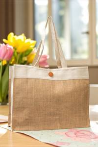 TerraNest personnalisé Durable Jute sac fourre-tout écologique fermeture éclair à la mode été femmes Shopping épaule fourre-tout réutilisable - Product Image 2