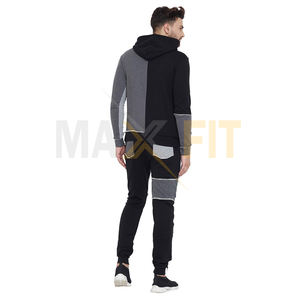 MAXFIT ENTERPRISES Ensemble de survêtements de fitness à manches longues pour hommes, vêtements de sport, ensemble d'entraînement, taille élastique, bas de sport, logo personnalisé imprimé - Product Image 5