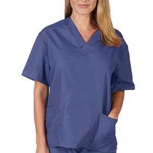 Women's Medical <b>Scrubs</b> Nurse Uniform Top Woven Fabric <b>Scrub</b> <b>Sets</b> for Hospitals OEM Service Available - Product Image 1