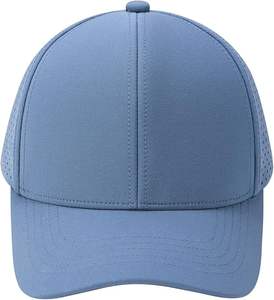 Sombreros deportivos de camionero de 6 paneles personalizados al por mayor 2025, gorras de malla de ante en blanco, malla lisa de poliéster para impresión por sublimación - Product Image 1