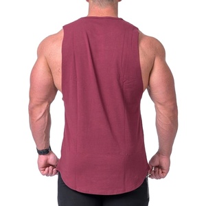 Top Brand Men's Gym Tank Top OEM Wholesale Drop Armhole Bodybuilding Sport <b>Badge</b> Custom Brand - Product Image 2
