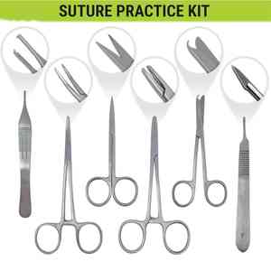 Kit de pratique de suture pour étudiants en médecine tout-en-un, anatomie et biologie, bloc d'alimentation manuel avec 2 ans de garantie, vente en gros - Product Image 2