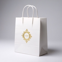 Sacs Shopping en Papier Kraft de Luxe avec Logo Personnalisé Imprimé, pour Petites Entreprises, Emballage Vêtements Chaussures, Design Élégant pour Sac Cadeau