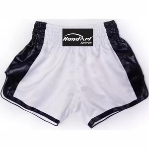 กางเกงขาสั้นต่อสู้มวยไทยเตะมวยไทยแบบปรับแต่งขนาดได้ระบายอากาศยืดได้ศิลปะการต่อสู้ - Product Image 2