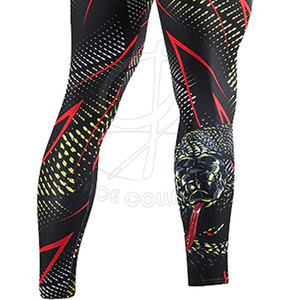 Vente en gros 100% coton Leggings de sport pour homme Gym Fitness Legging imprimé de sublimation serré sur toute la longueur - Product Image 6