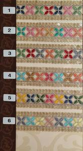 ที่กำหนดเองทำในขนาดใหญ่ดอกไม้ริบบิ้นเย็บปักถักร้อยและลูกไม้ในการออกแบบต่างๆและสีสำหรับชุดแต่งงานใน2นิ้วความกว้าง - Product Image 4