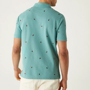 Polo para hombre con estilo al por mayor bordado 100% algodón de alta calidad diseño personalizado manga corta talla grande Camiseta polo para hombre - Product Image 2