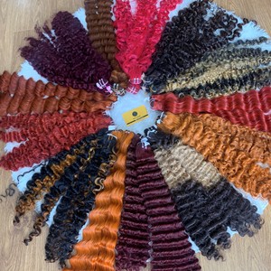 Meilleure qualité Extensions de cheveux bouclés vietnamiens Deep Wave Remy Cheveux humains dans toutes les couleurs Prix de gros Top Tissage Extensions - Product Image 3