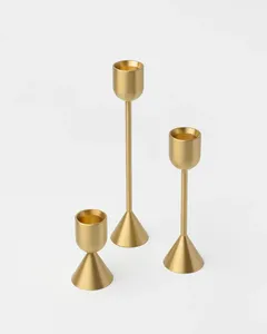 Mesa de comedor de lujo para el hogar, soporte para velas para servir cenas, los más vendidos, nuevos servicios de Hotel, precio de fábrica, portavelas de Navidad - Product Image 3